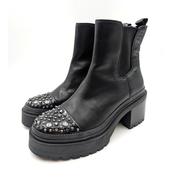 Jessica Simpson Jymmie Cap Toe Platform Chelsea Boots Women's Size US9.5 EU41 - Picture 1 of 10